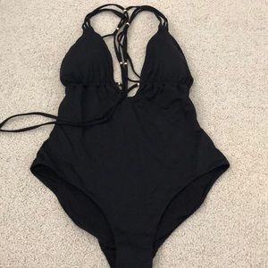 One piece with back detail